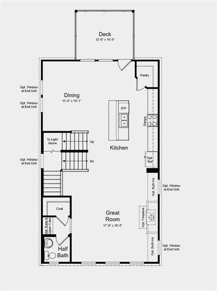 2D floor plan layout of this home in Chandler Run, Tucker, GA (Image 4).