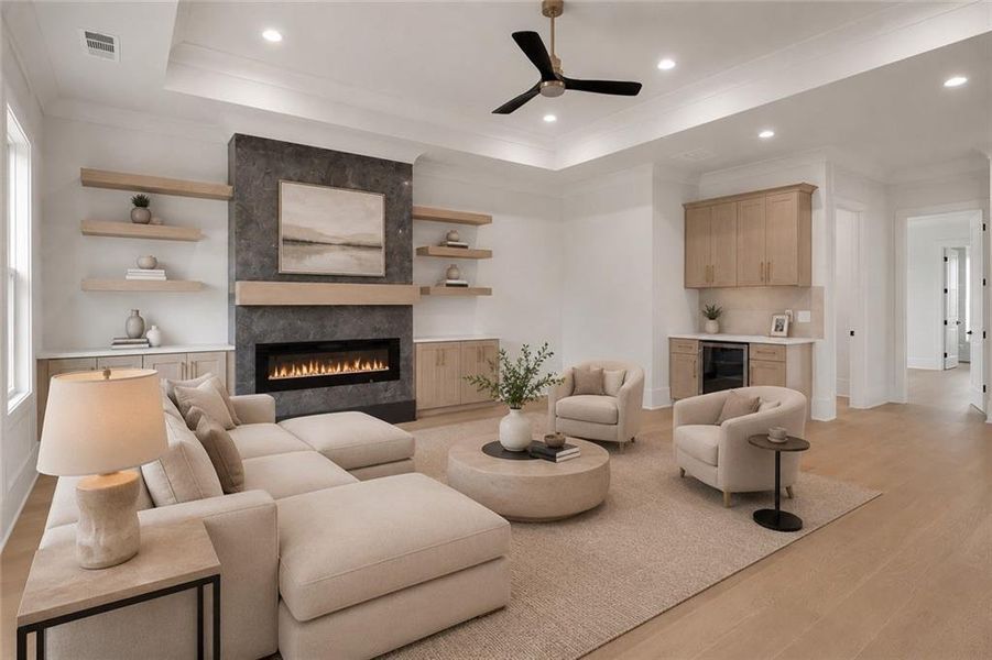 Furnished interior view inside a new home in , Grayson (Image 50).