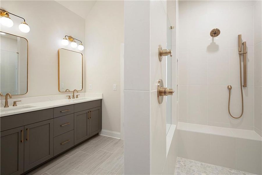 Furnished interior view inside a new home in , Alpharetta (Image 57).