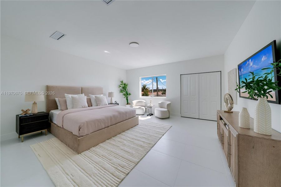 Furnished interior view inside a new home in , Miami (Image 17).
