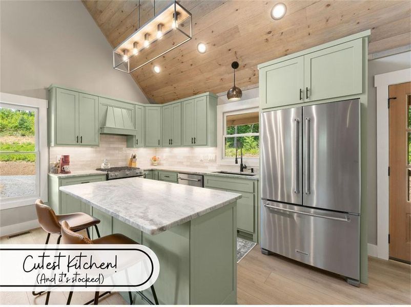 Furnished interior view inside a new home in , Mineral Bluff (Image 3).