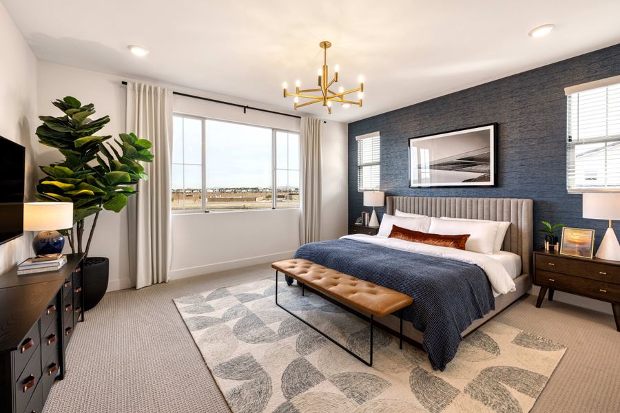 Representative furnished interior of a home built from the Tipton Plan 3507 by Tri Pointe Homes in Waterston Central, Gilbert (Image 14).