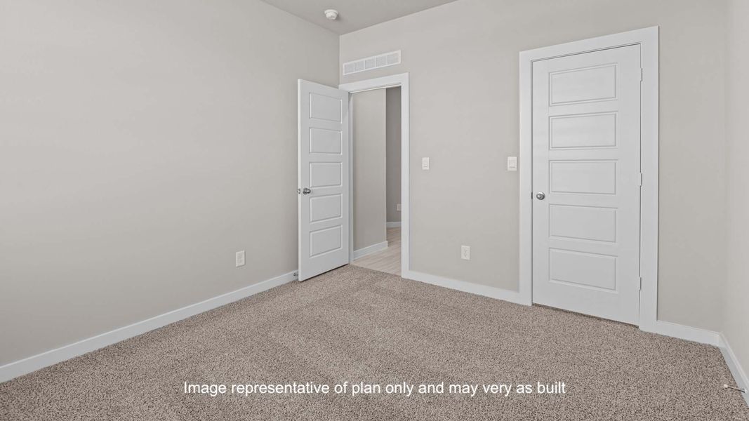 Representative unfurnished interior of a home built from the The Jaxson by D.R. Horton in Overlook West, Wolfforth (Image 13).
