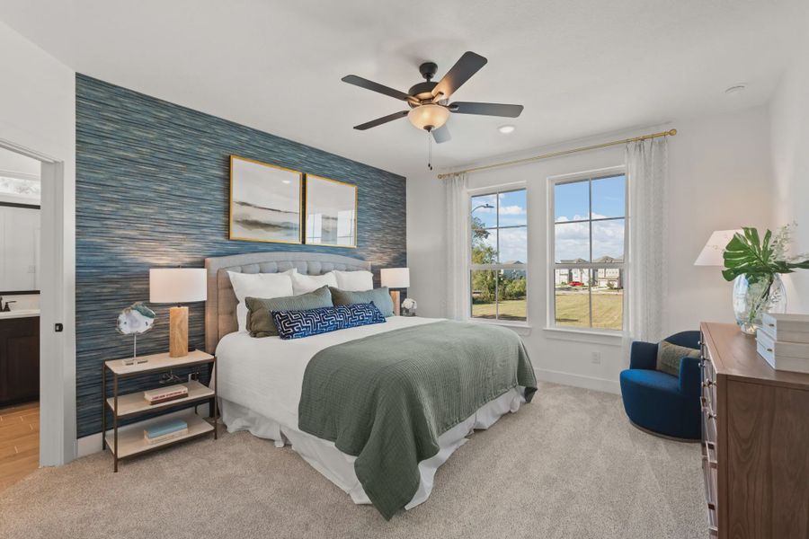 Representative furnished interior of a home built from the Oakdale by Chesmar Homes in Sienna Courtyard, Missouri City (Image 9).