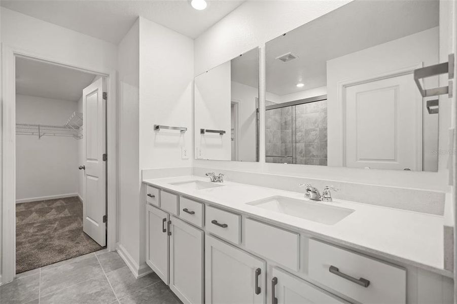 Furnished interior view inside a new home in Knightsbridge, Kissimmee (Image 27). Furnished interior view inside a new home in Knightsbridge, Kissimmee (Image 27).