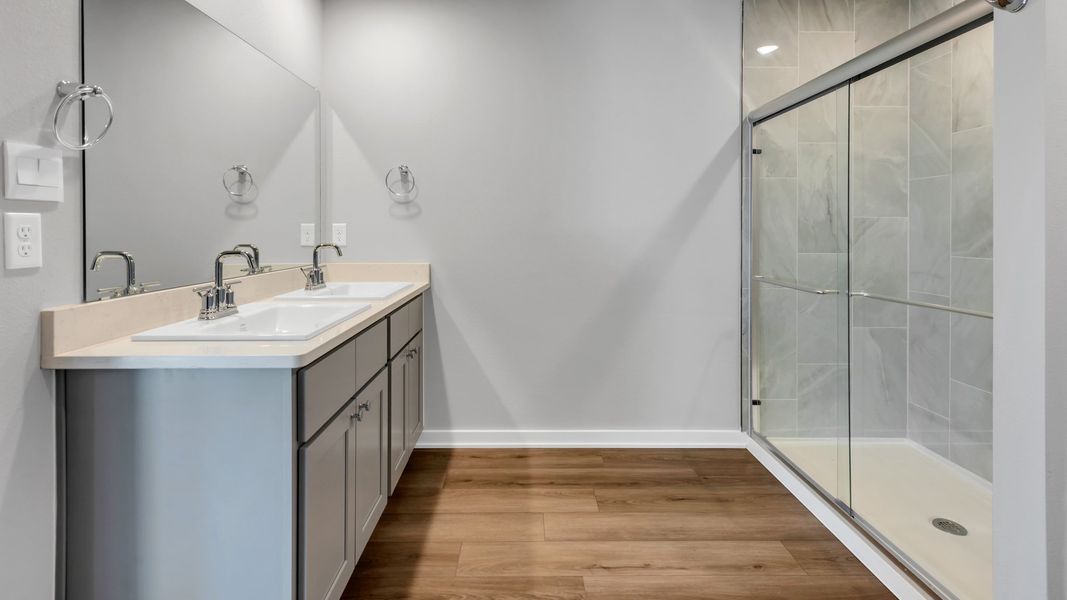 Furnished interior view inside a new home in Overlook West, Wolfforth (Image 9). Furnished interior view inside a new home in Overlook West, Wolfforth (Image 9).