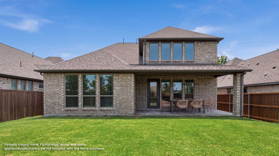 Exterior details and patio area of a home in Devonshire, Forney (Image 2).