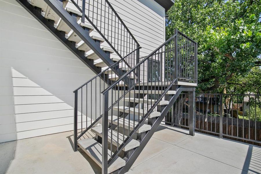 Exterior details and patio area of a home in , Dallas (Image 2). Exterior details and patio area of a home in , Dallas (Image 2).