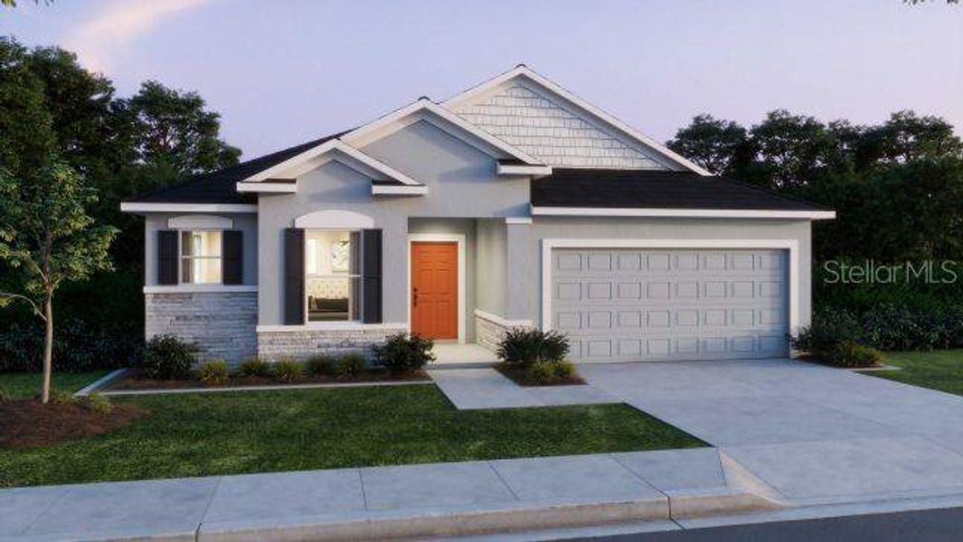 Front exterior of a new home in Ormond & Daytona Beach, Ormond Beach, FL, highlighting curb appeal (Image 2).