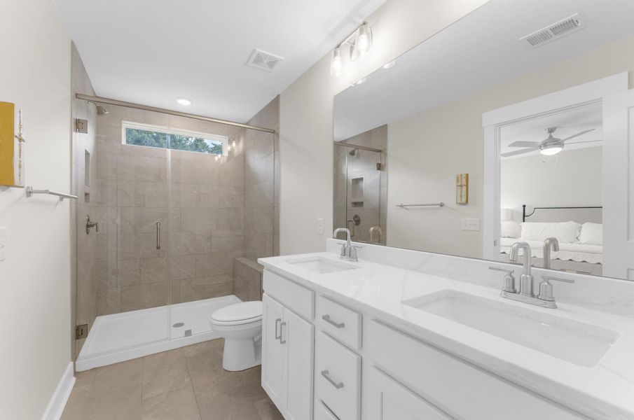 Furnished interior view inside a new home in , Charleston (Image 11).