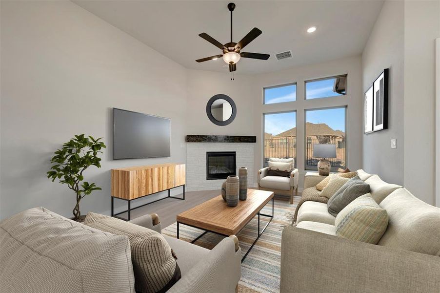Furnished interior view inside a new home in Tavolo Park Cottages, Fort Worth (Image 8).