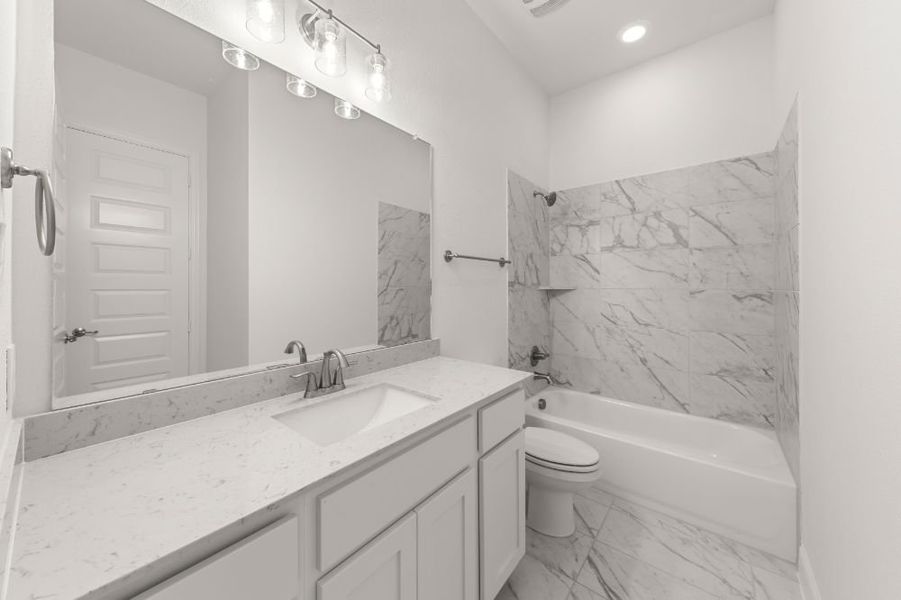 Representative furnished interior of a home built from the Grayson by UnionMain Homes in Cambridge Crossing, Celina (Image 7).