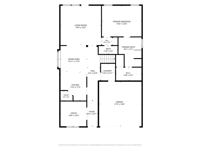 2D floor plan layout of this home in Willow Trace, Spring, TX (Image 7).