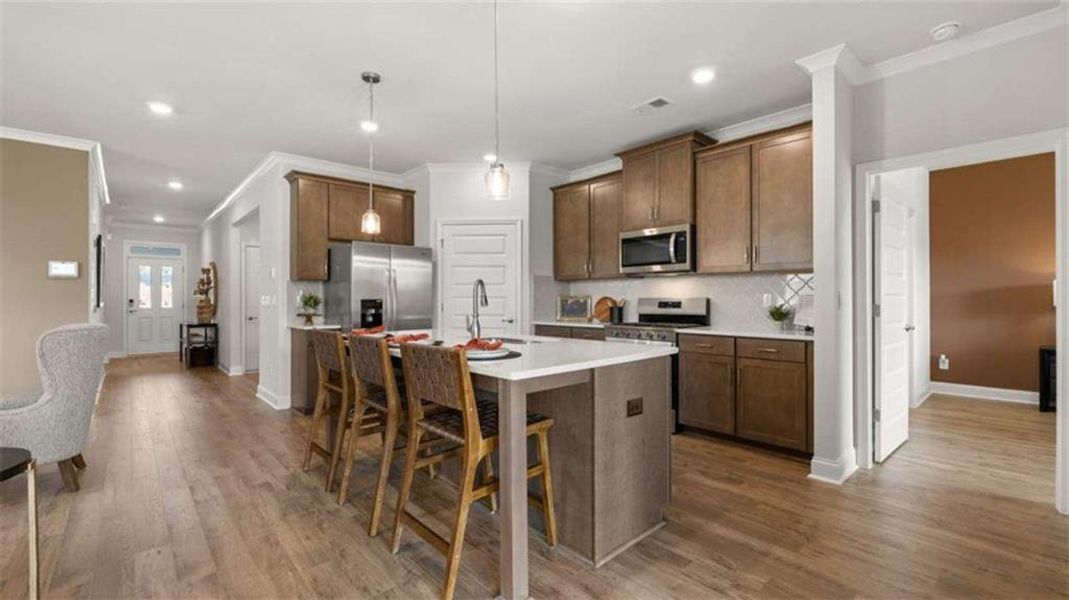 Furnished interior view inside a new home in Oak Ridge Meadows, Locust Grove (Image 9).