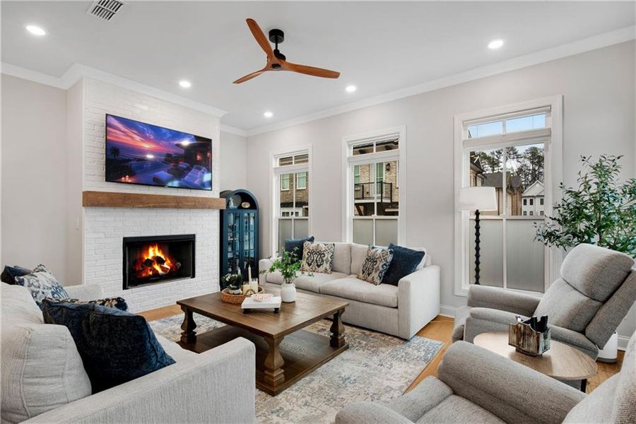 Furnished interior view inside a new home in , Peachtree Corners (Image 35).