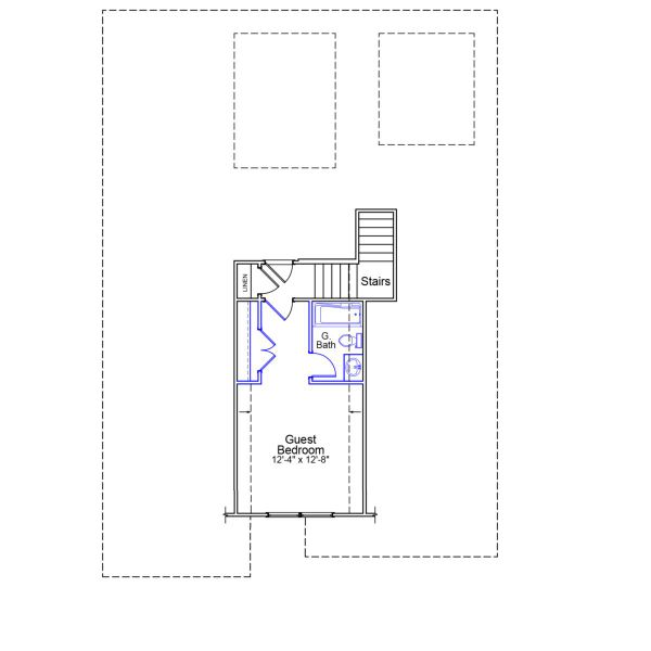 2D floor plan layout of this home in Citadel Point at Southbridge, Sneads Ferry, NC (Image 3).