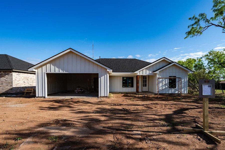In-progress construction of a new home in , Stamford, TX (Image 7).