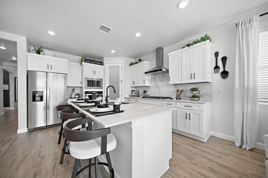 Representative furnished interior of a home built from the Tularosa by Hakes Brothers in Summer Sky North, El Paso (Image 7).