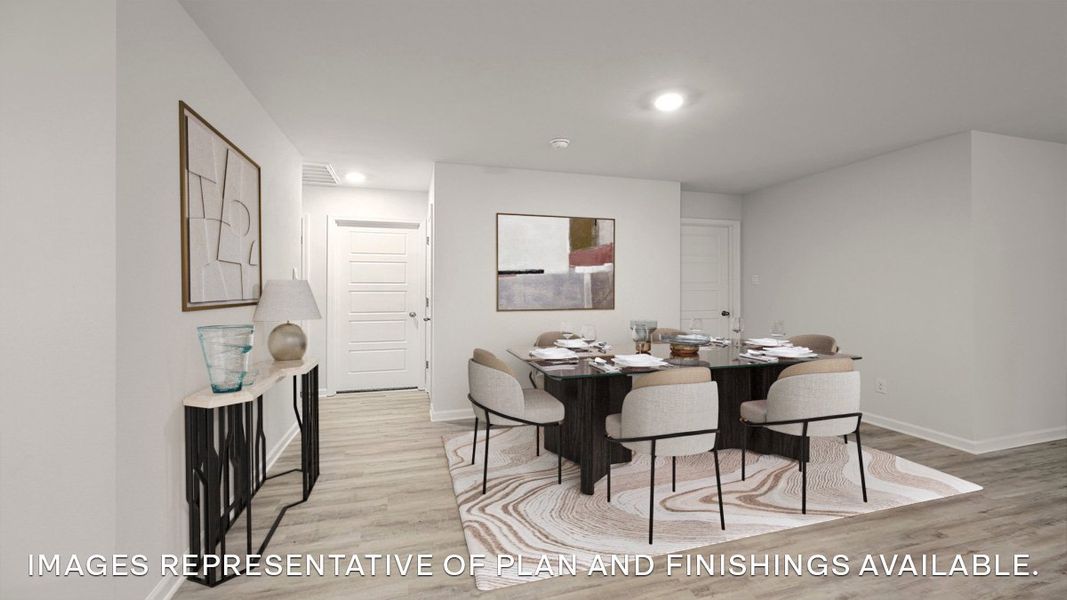 Representative furnished interior of a home built from the SPRUCE by D.R. Horton in Morford, Jackson (Image 6).