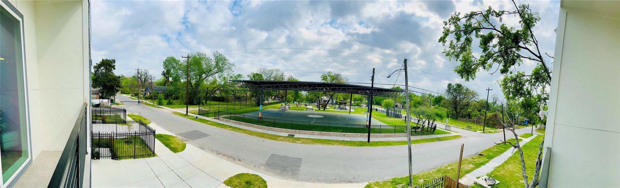 Balcony skyline view
