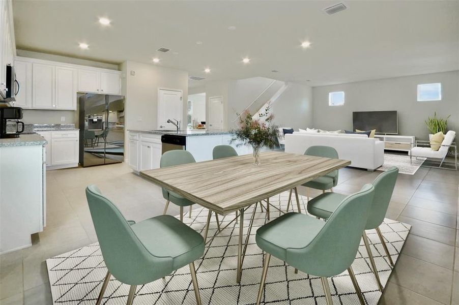 Furnished interior view inside a new home in Weslyn Park, St. Cloud (Image 9).