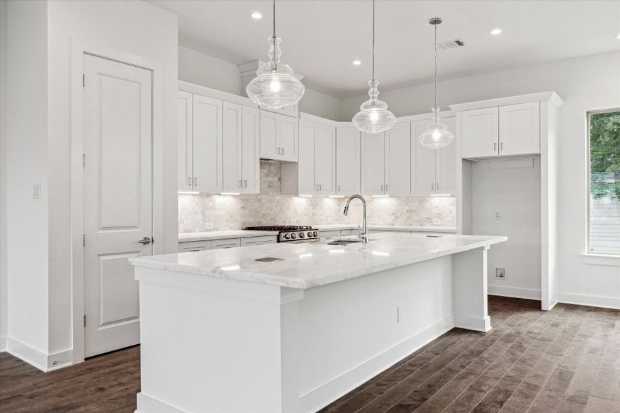 Kitchen Has Lots of Cabinets, Drawers and Storage.
