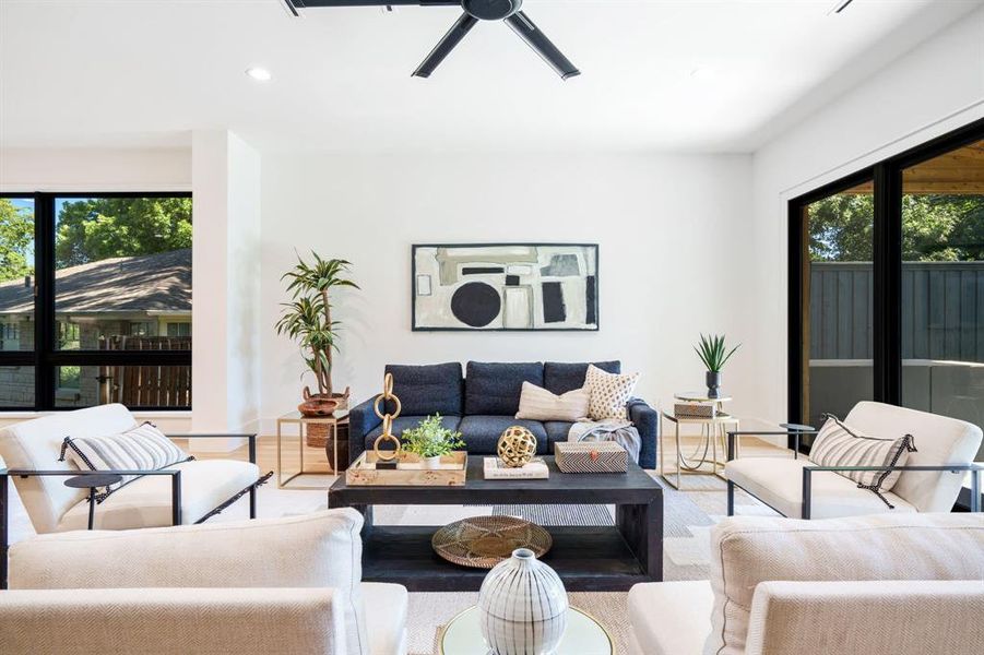 Furnished interior view inside a new home in , Dallas (Image 8). Furnished interior view inside a new home in , Dallas (Image 8).