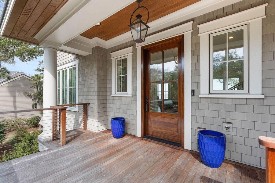 Exterior details and patio area of a home in , Kiawah Island (Image 35).
