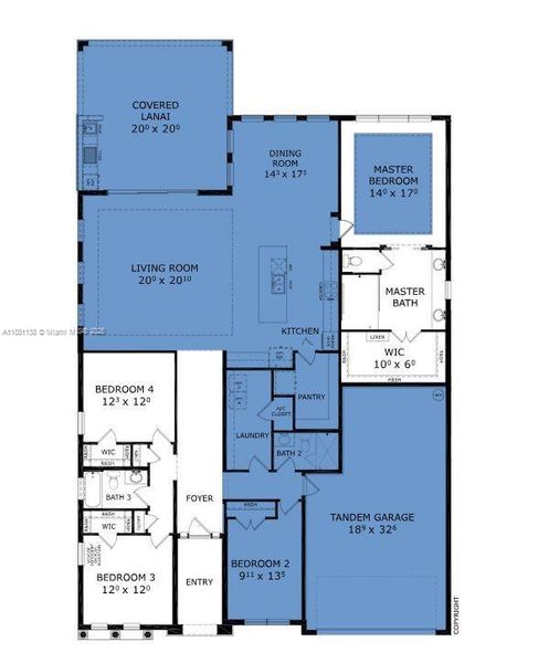 2D floor plan layout of this home in Westlake Single Family, Ormond Beach, FL (Image 3). 2D floor plan layout of this home in Westlake Single Family, Ormond Beach, FL (Image 3).
