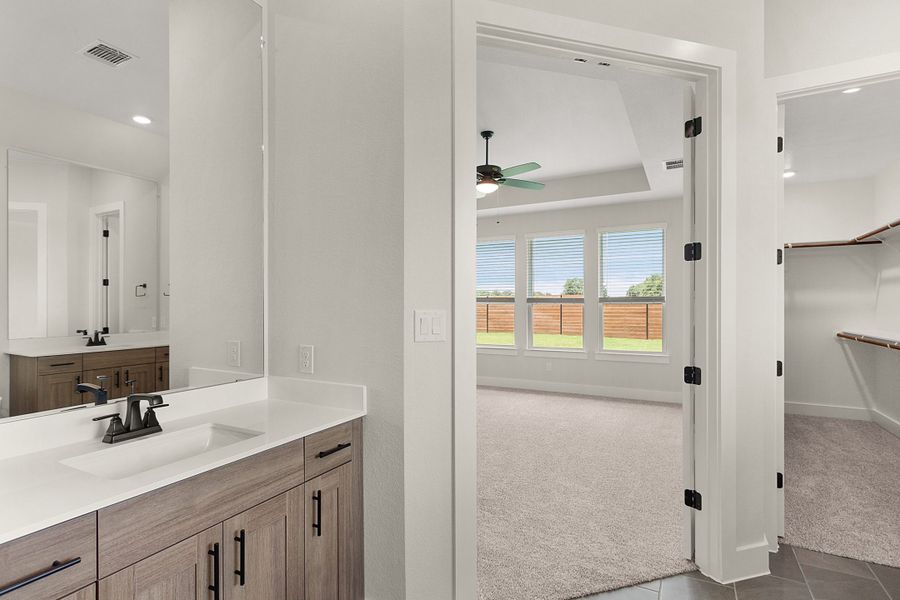 Furnished interior view inside a new home in Highland Village, Georgetown (Image 34). Furnished interior view inside a new home in Highland Village, Georgetown (Image 34).