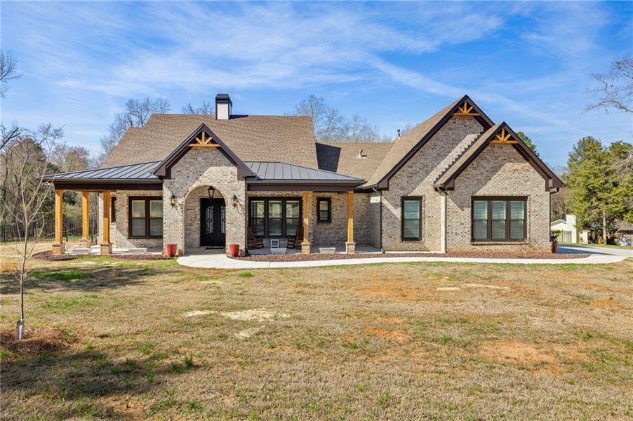 Front exterior of a new home in , Jefferson, GA, highlighting curb appeal (Image 23).