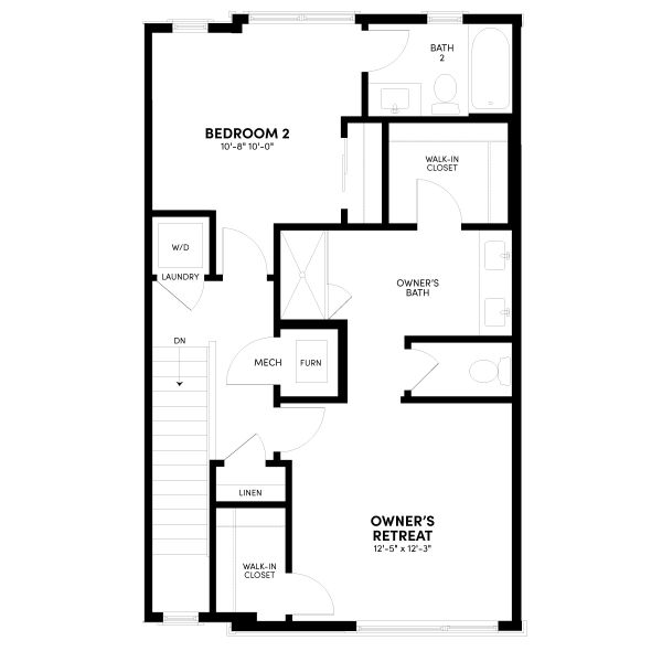 2D floor plan layout for the Contour One by Brookfield Residential in Contour at Uplands, Westminster, CO (Image 8). 2D floor plan layout for the Contour One by Brookfield Residential in Contour at Uplands, Westminster, CO (Image 8).