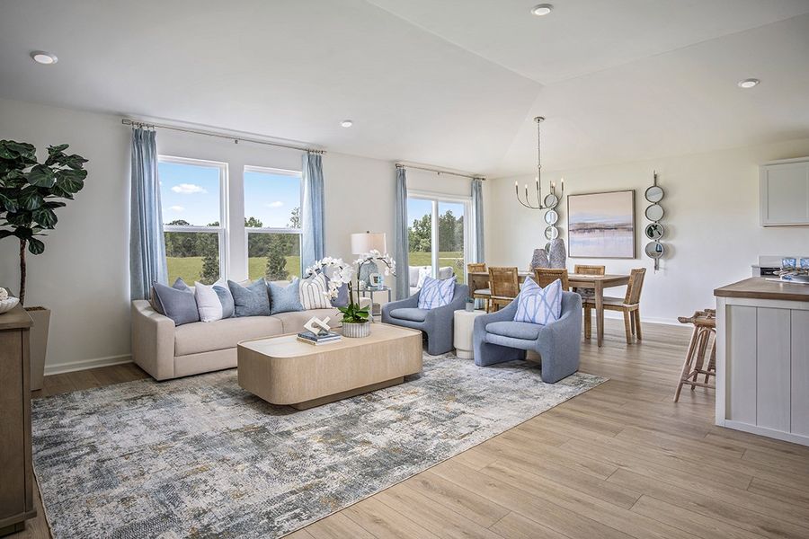 Representative furnished interior of a home built from the 1582 Modeled by KB Home in Cottages at Clovis Point, Kings Mountain (Image 5).