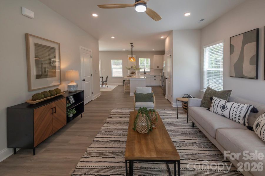 Furnished interior view inside a new home in , Charlotte (Image 10).