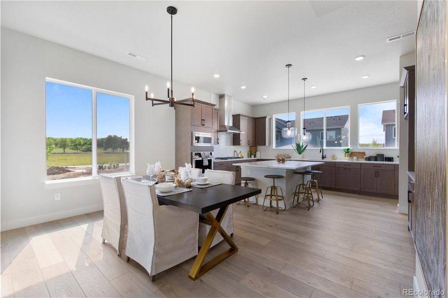 Furnished interior view inside a new home in Dillon Pointe - Skyview, Broomfield (Image 13).