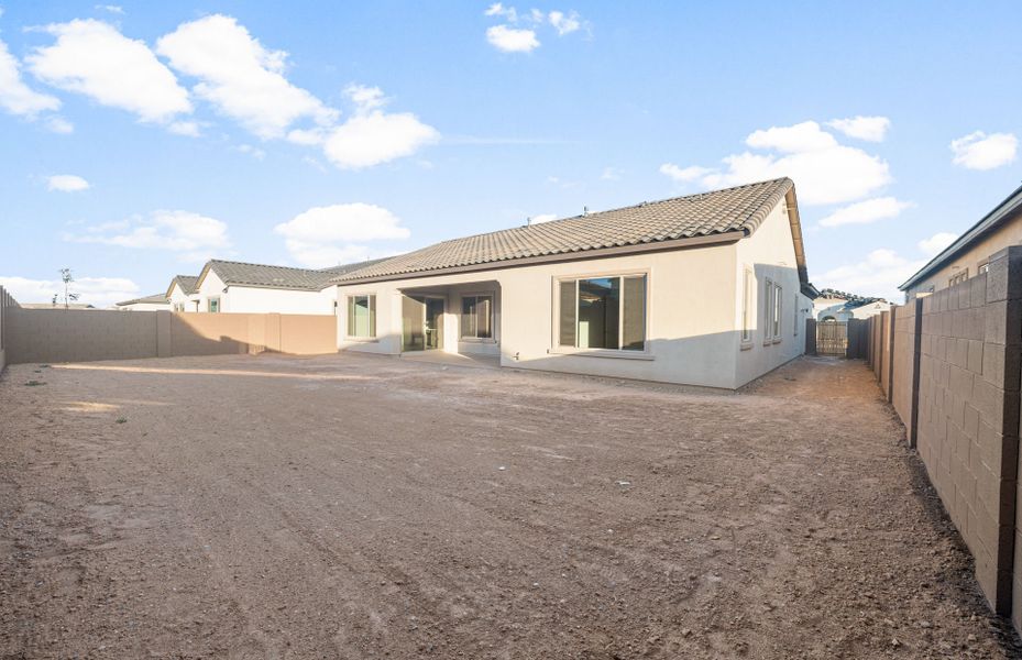 Exterior details and patio area of a home in Artisan at Asante, Surprise (Image 3).