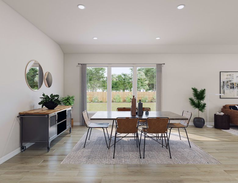 Furnished interior view inside a new home in Woodson’s Reserve, Spring (Image 8).