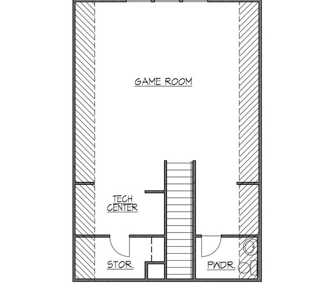 2D floor plan layout for the 2830 by Texas Homes in Ventana, Bulverde, TX (Image 4).
