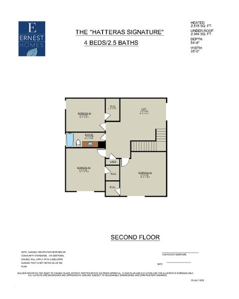 2D floor plan layout of this home in Wexford, Richmond Hill, GA (Image 6).