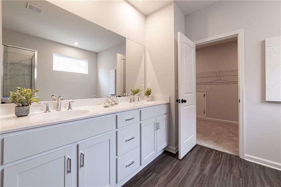 Furnished interior view inside a new home in Enclave at Edgewater, Canton (Image 8).