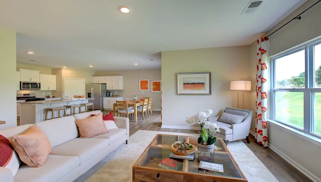 Furnished interior view inside a new home in Tap Root Farms, Fletcher (Image 15). Furnished interior view inside a new home in Tap Root Farms, Fletcher (Image 15).