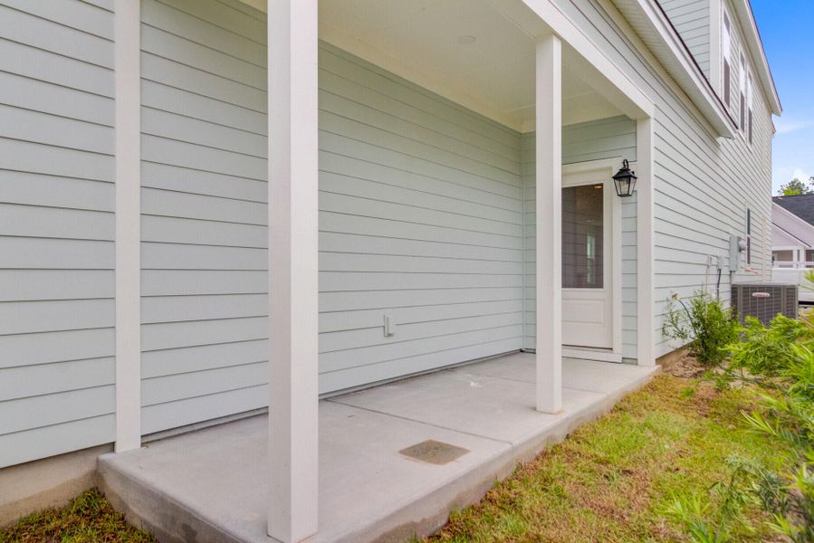 Exterior details and patio area of a home in Nexton - Midtown, Summerville (Image 18). Exterior details and patio area of a home in Nexton - Midtown, Summerville (Image 18).