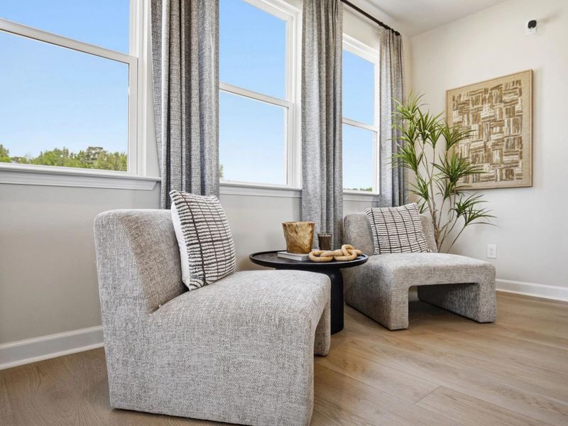 Representative furnished interior of a home built from the The Burke C by Davidson Homes LLC in Forestville Yard, Knightdale (Image 18). Representative furnished interior of a home built from the The Burke C by Davidson Homes LLC in Forestville Yard, Knightdale (Image 18).