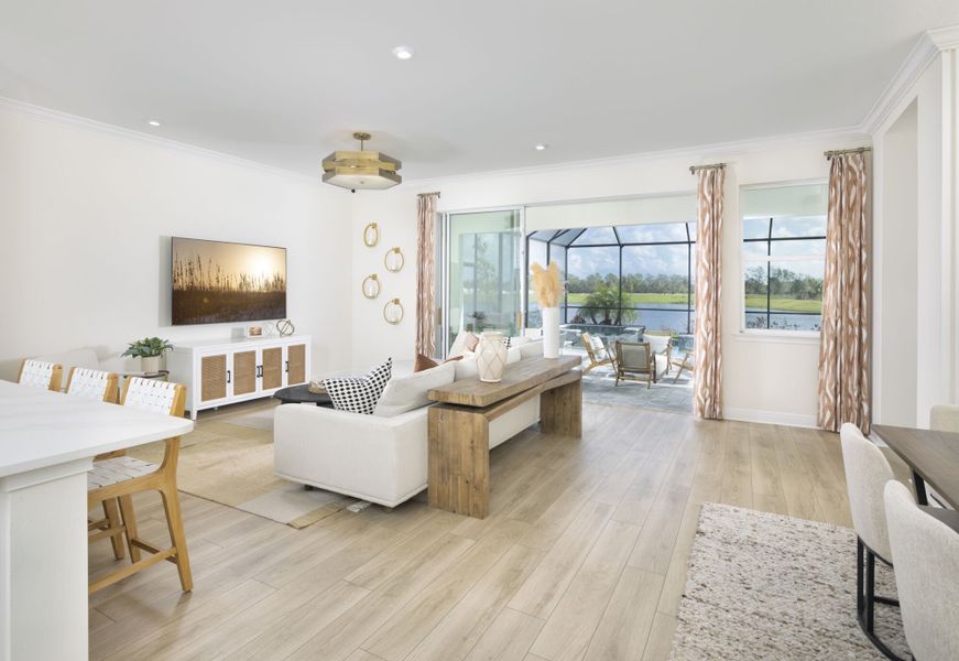 Representative furnished interior of a home built from the Glades by Mattamy Homes in Wellen Park, Venice (Image 10).
