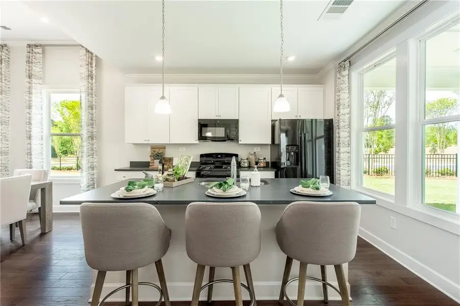 Furnished interior view inside a new home in , Hoschton (Image 16).