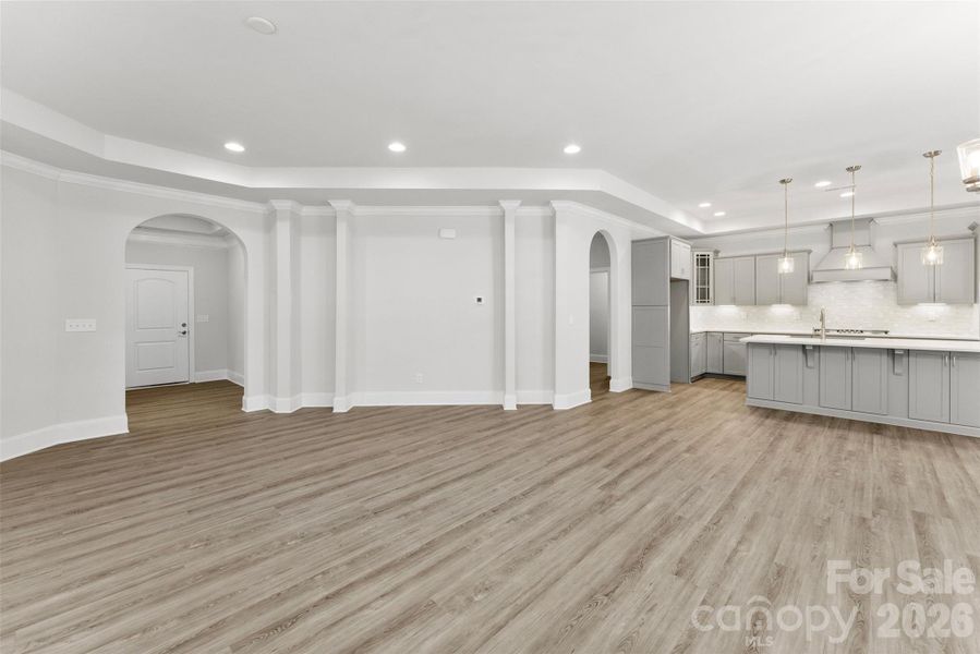 Spacious, unfurnished interior of a new home in The Courtyards on New Hope, Gastonia (Image 13). Spacious, unfurnished interior of a new home in The Courtyards on New Hope, Gastonia (Image 13).