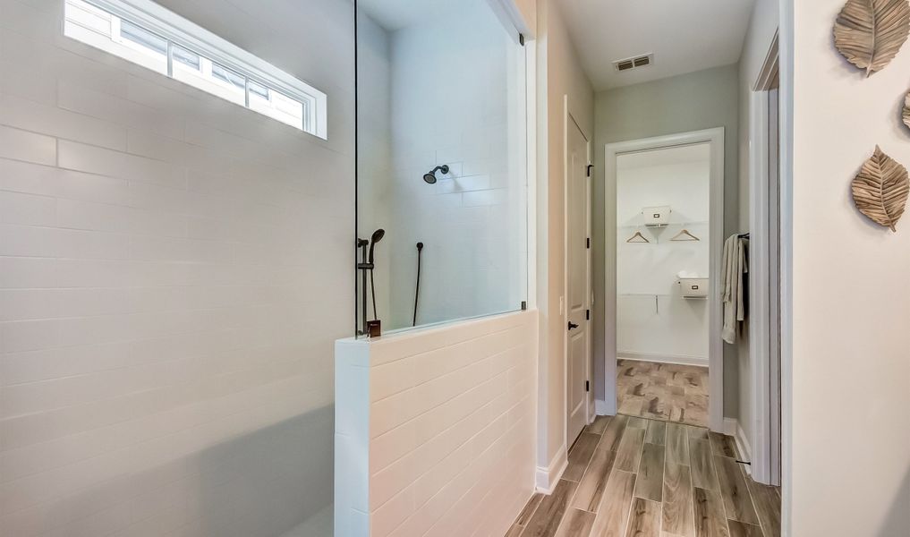 Owner's bath with large shower