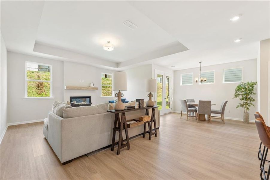 Furnished interior view inside a new home in Kelly Preserve, Loganville (Image 10).