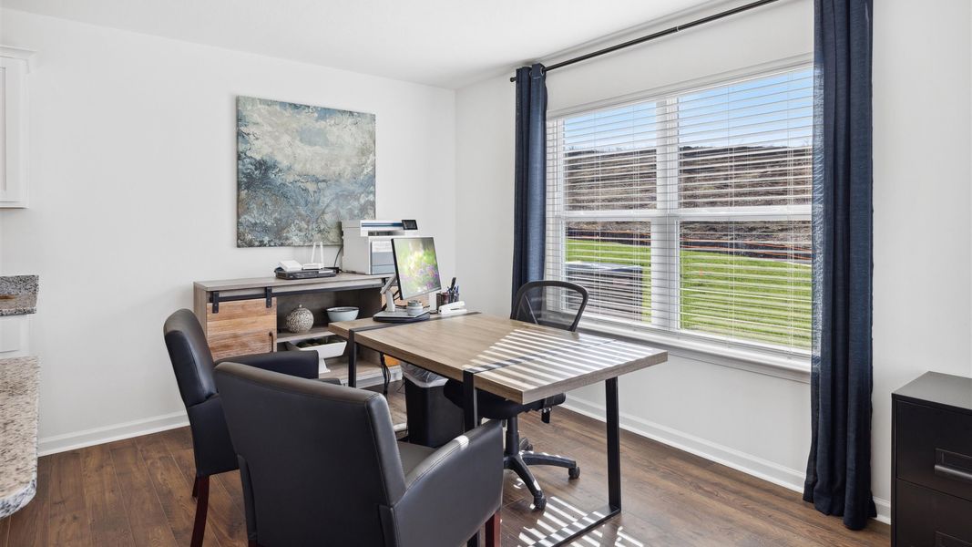 Representative furnished interior of a home built from the Darwin by D.R. Horton in Millstone Village, Morristown (Image 26).