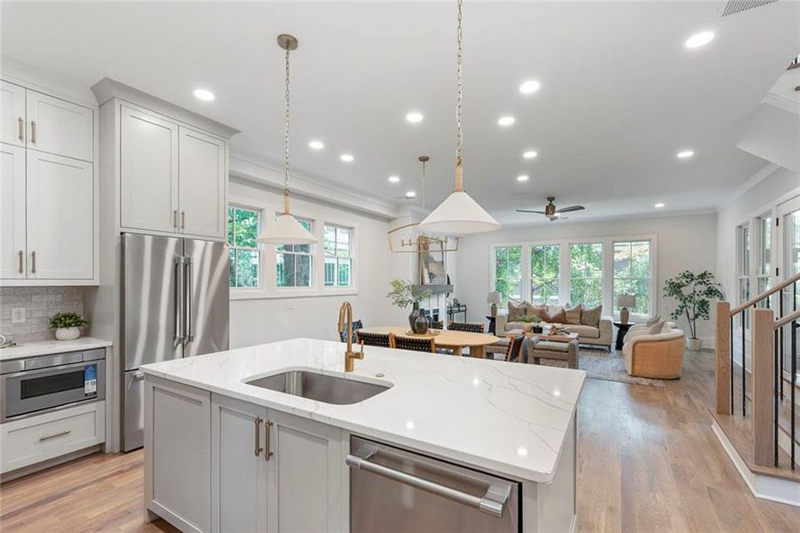Furnished interior view inside a new home in , Atlanta (Image 7).